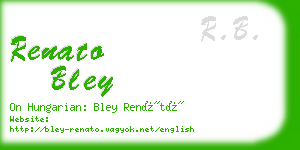 renato bley business card